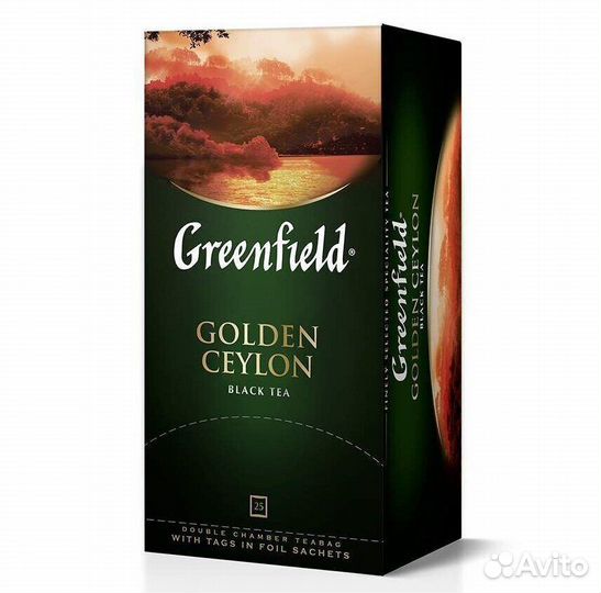 Опт - Чай Greenfield Golden Ceylon Чёрный 25пак