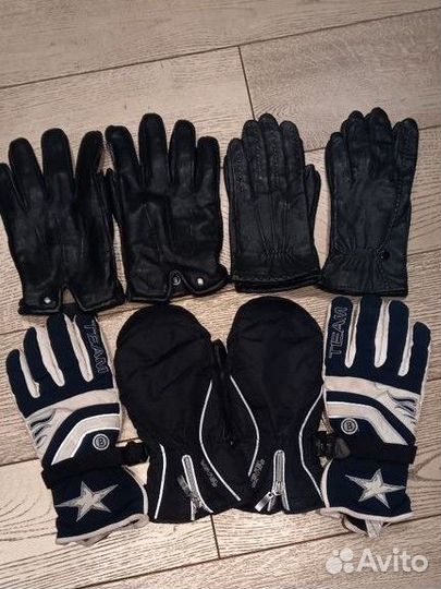 Варежки и перчатки спортивные и кожаные
