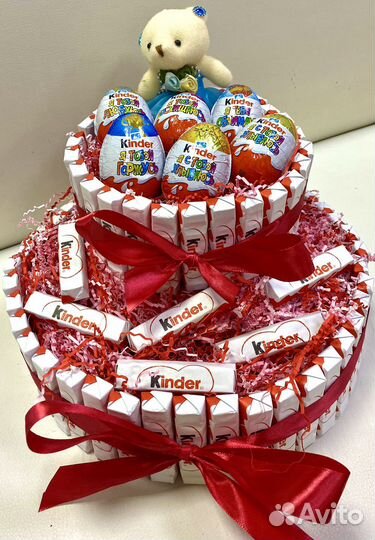 Торт из шоколада киндер