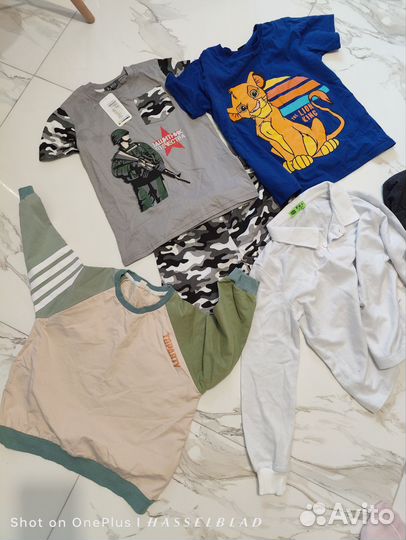 Детские вещи пакетом рост 110-130