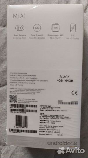 Xiaomi Mi A1 Android One, 4/64 ГБ