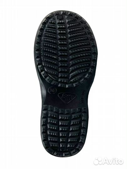 Галоши женские утепленные, р 38,5/EUR,новые,чёрные