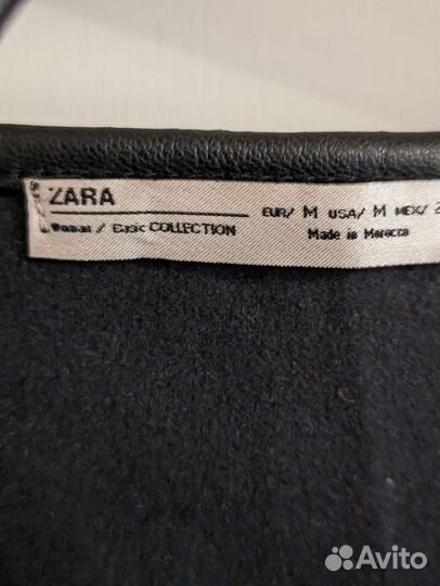 Жилет zara из экокожи