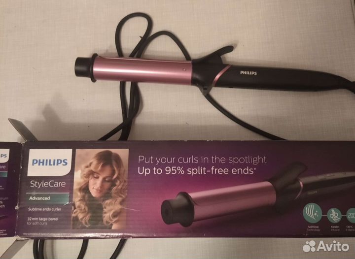 Щипцы для завивки волос philips