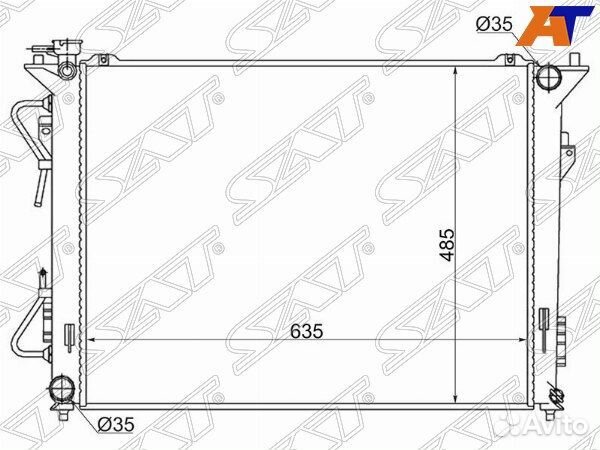 Радиатор hyundai, hyundai sonata 5, hyundai sonata