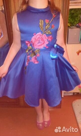 Платье для девочки 128-130