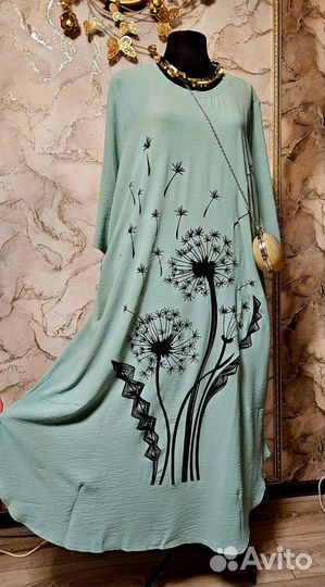 Стильное новое платье большого размера р.60