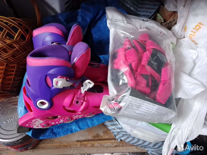 Детские ролики и защита