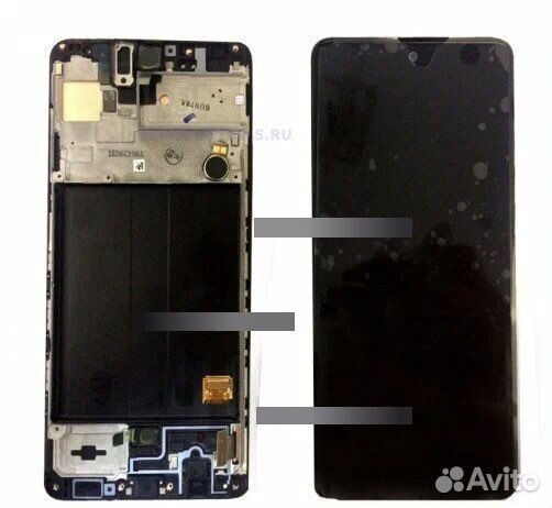 Samsung A51 дисплей оригинал в рамке