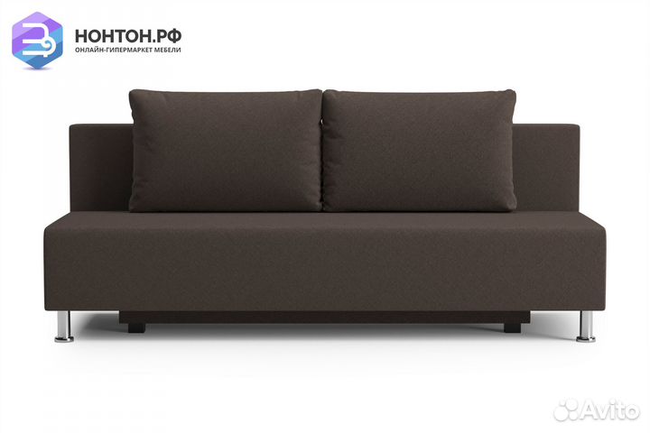 Диван еврокнижка Канна коричневый