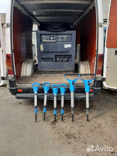 Аренда компрессора с отбойными молотками