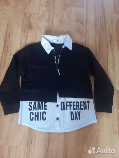 Кофта обманка для девочки