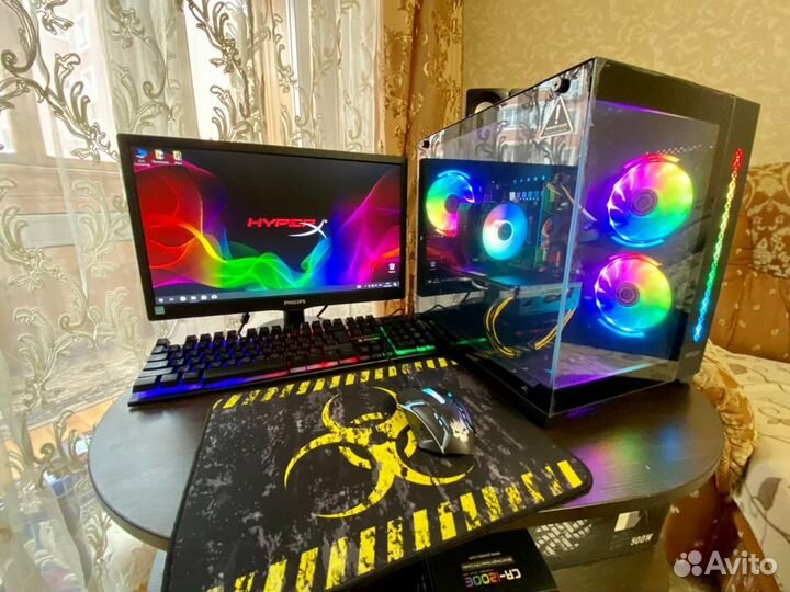 Новый игровой Intel E5v4/16GB/RX580 8GB/512GB SSD