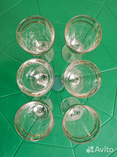 Фужеры ссср, марганцевое стекло