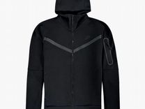 Кофта мужская Nike tech fleece черная