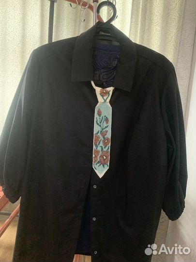 Колье-галстук,серьги и браслет