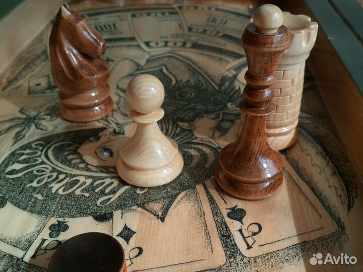 Шахматы, нарды ручной работы