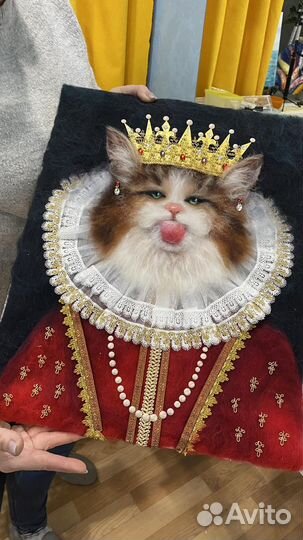 Картины шерстью