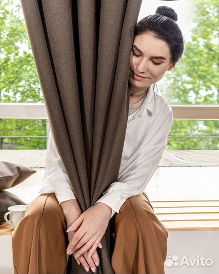 Комплект штор блэкаут Массимо Цикорий