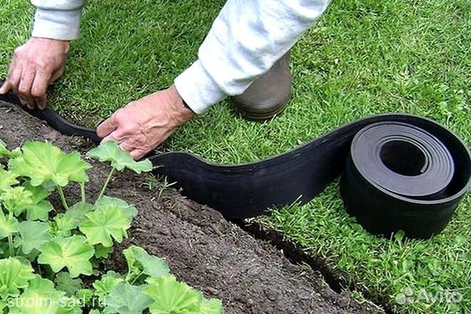 Бордюрная лента садовая