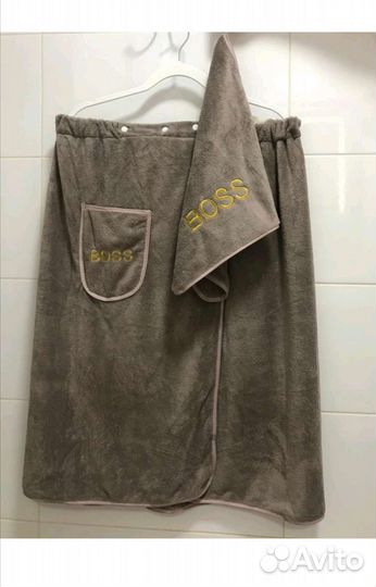 Килт с полотенцем для бани из микрофибры