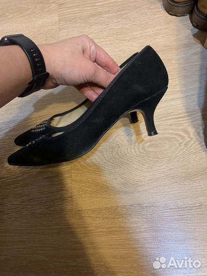 Туфли замшевые