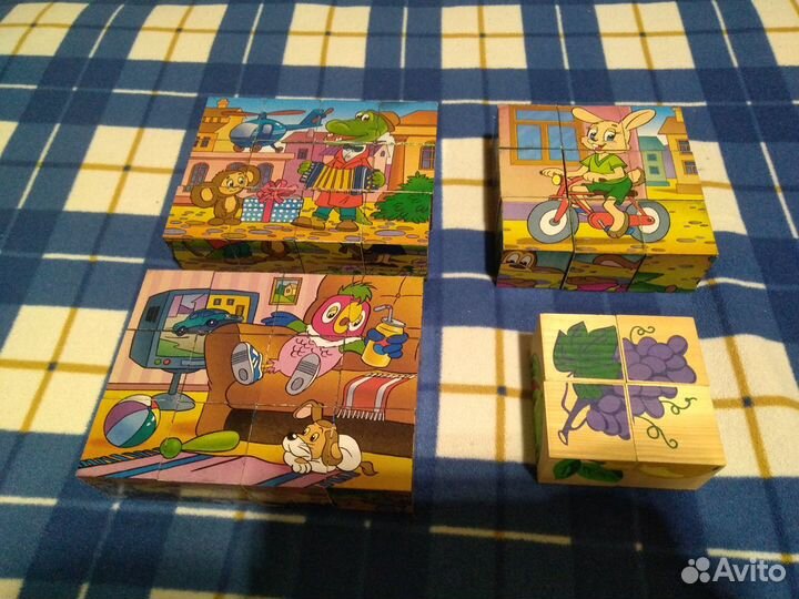 Пазлы,кубики,сумка-рюкзак