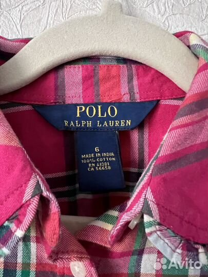 Блузка ralph lauren Девочки 6 лет. 100% Хлопок