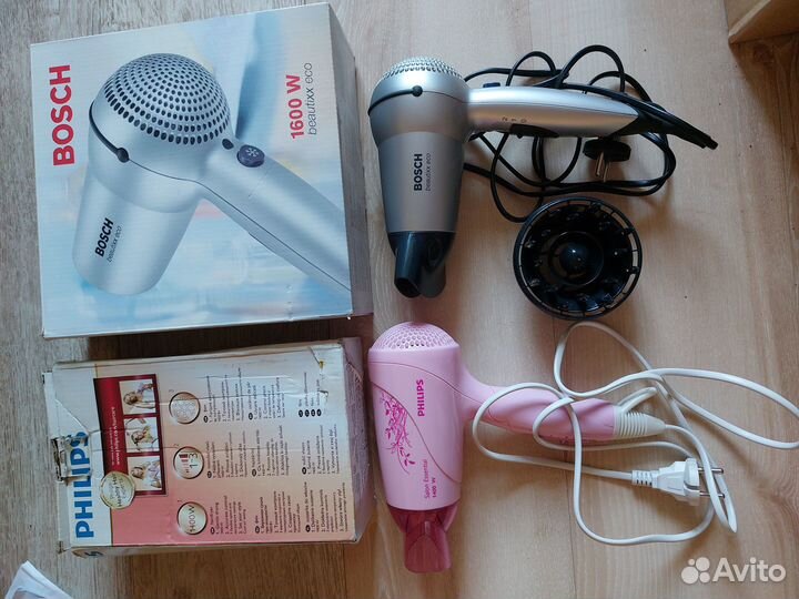Фен Philips, щипцы Scarlrtt, расчестки, бигуди