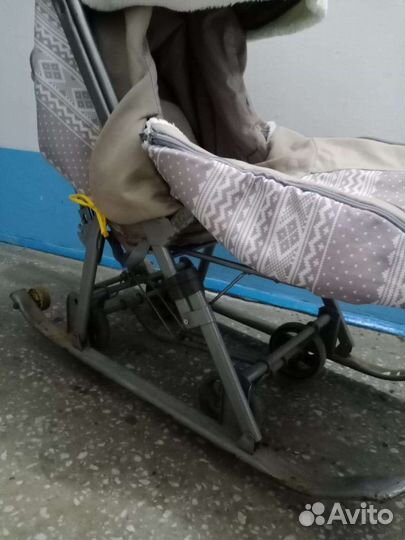 Сани коляска детские зимой дороже