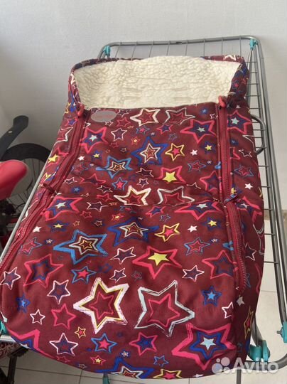 Зимний мешок в коляску санки