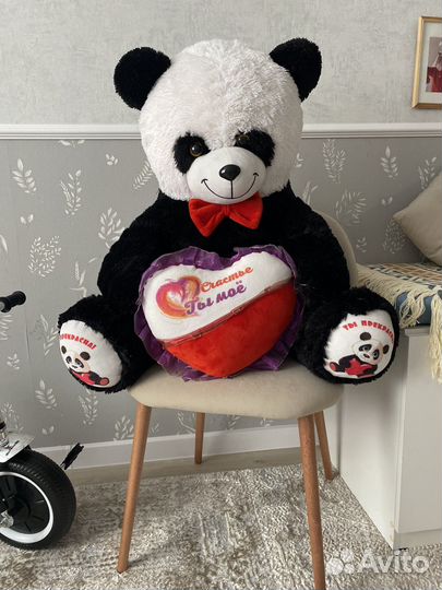 Большая мягкая игрушка медведь