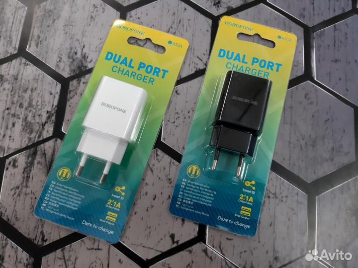 Сзу borofone BA53A, 2 USB, 2.1A