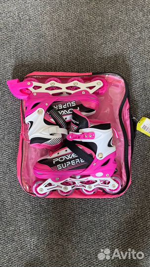 Ролики детские раздвижные спортивные для девочек