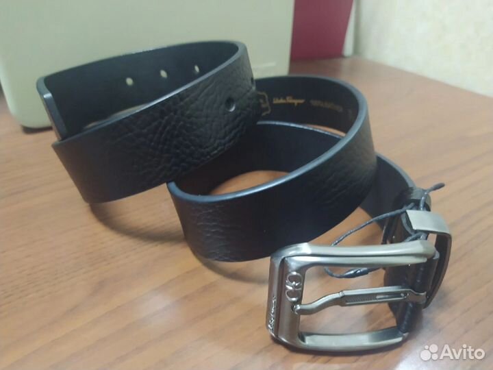 Мужской кожаный ремень. Брендовый