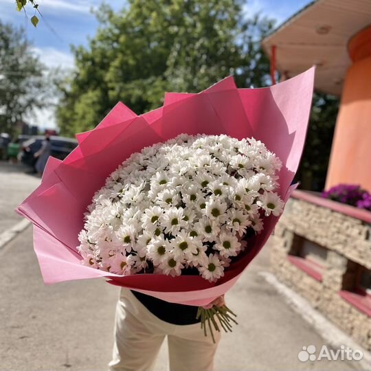 Букеты гиганты из хризантемы