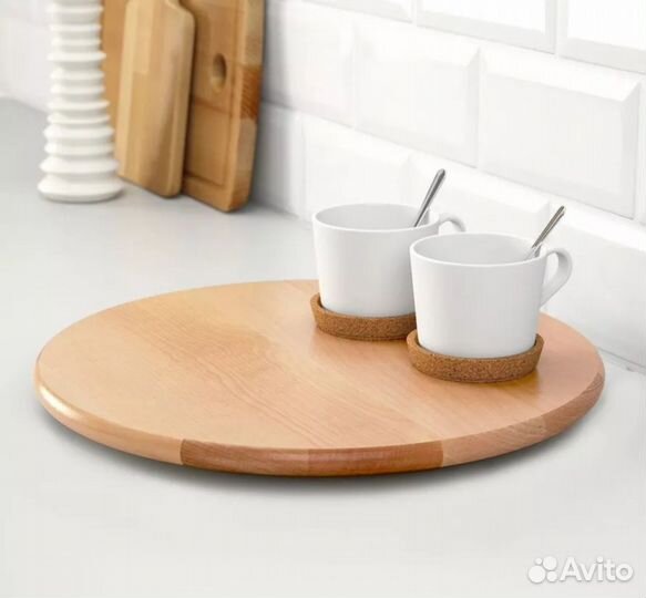 Поставка деревянные для блюда крутящий