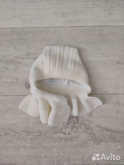 Шапка шлем для девочки зима