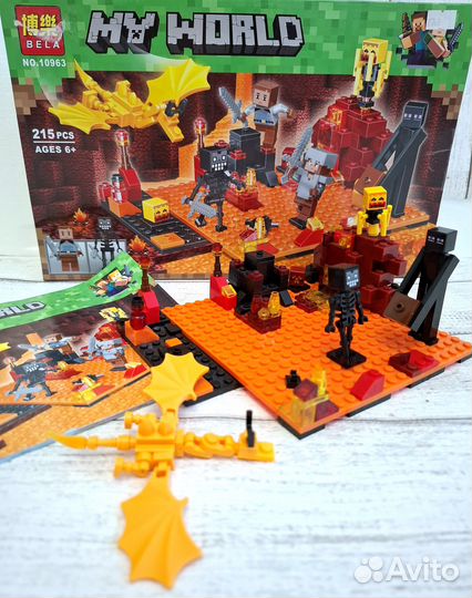 Конструктор My world Minecraft с драконом