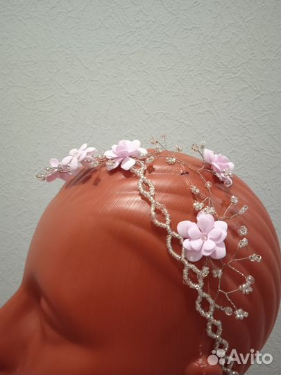 Повязка на голову из бисера