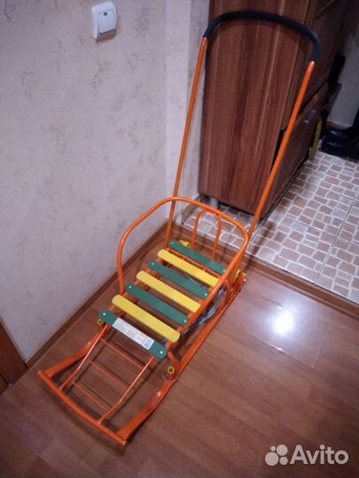 Детские санки с колесами