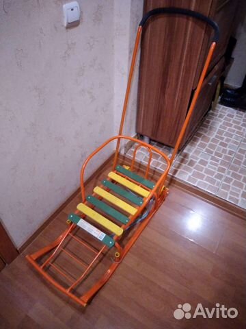 Детские санки с колесами