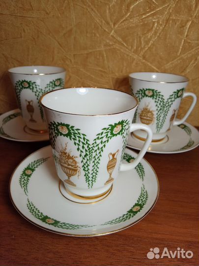 Кофейно-чайная пара лфз костяной фарфор