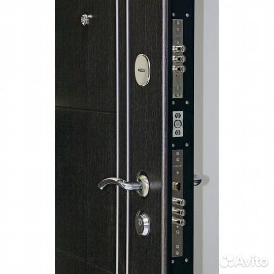 Дверь входная Тепло-Люкс венге 2050х960х102