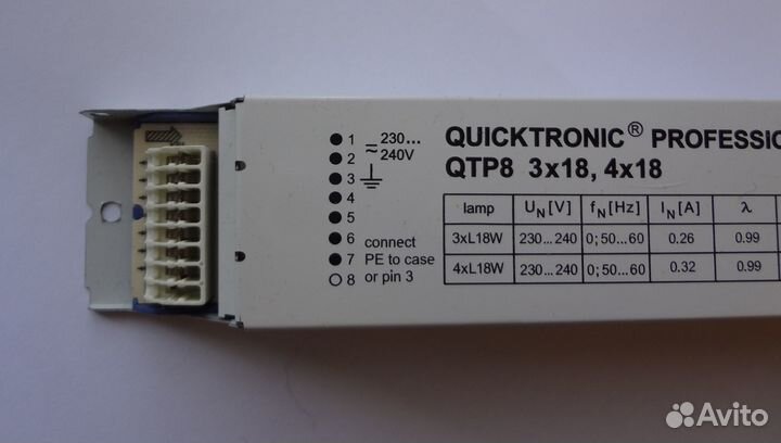 Эпра для люминисцентных ламп 18 Вт