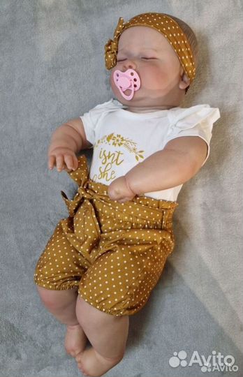 Кукла реборн силиконовая 60 см