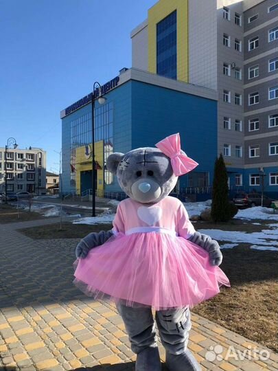 Поздравление от Мишки Тедди(Ростовые куклы)