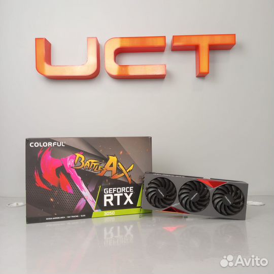 Видеокарта ColorFul GeForce RTX3050 BattleAxe 8Гб
