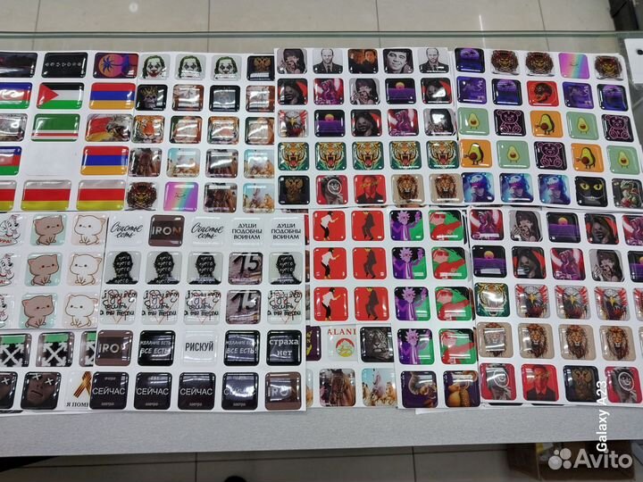 3D стикеры на телефон, наклейки