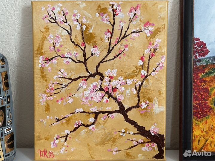 Картина акрилом Сакура